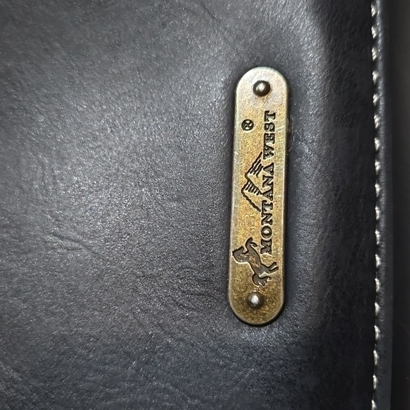 Montana West concealed handbag gray and black with studs - Picture 5 of 13